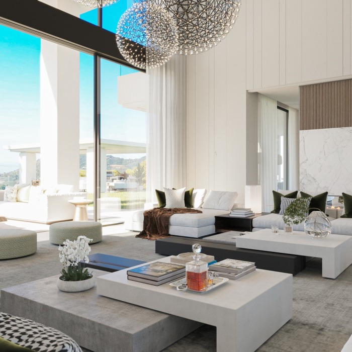 Moderna Villa de 8 Dormitorios con Vistas al Mar en La Zagaleta en Benahavis | Image 11