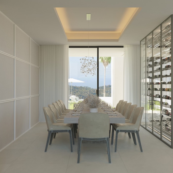 Moderna Villa de 8 Dormitorios con Vistas al Mar en La Zagaleta en Benahavis | Image 20