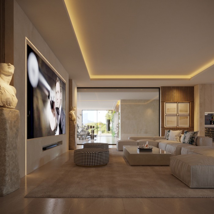 Moderna Villa de 8 Dormitorios con Vistas al Mar en La Zagaleta en Benahavis | Image 15