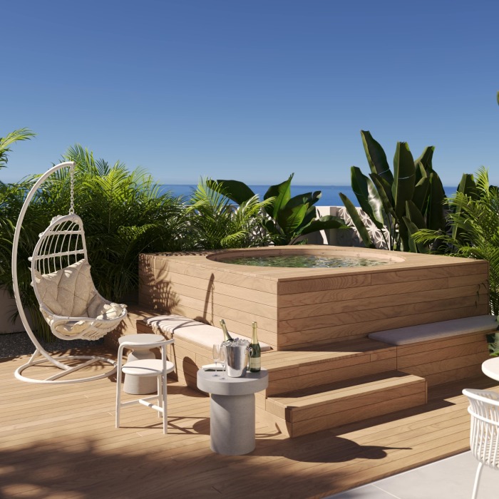Casa Adosada Ultra Moderna de 3 Dormitorios Frente a la Playa en Las Chapas en Marbella Este | Image 4