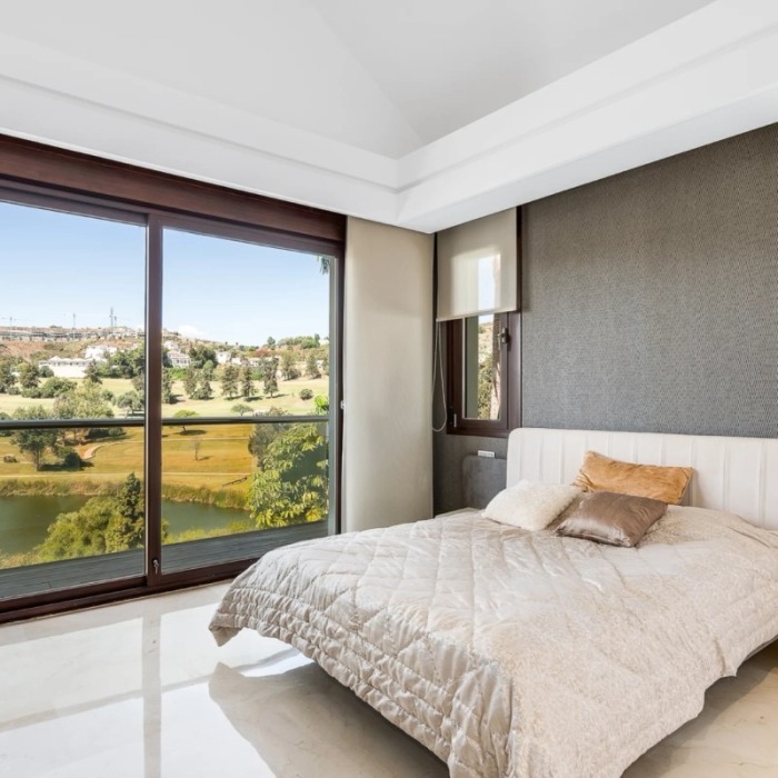 Frontline Golf 6 Bedroom Andalusian Villa with Sea Views in Atalaya, Benahavis | Image 13