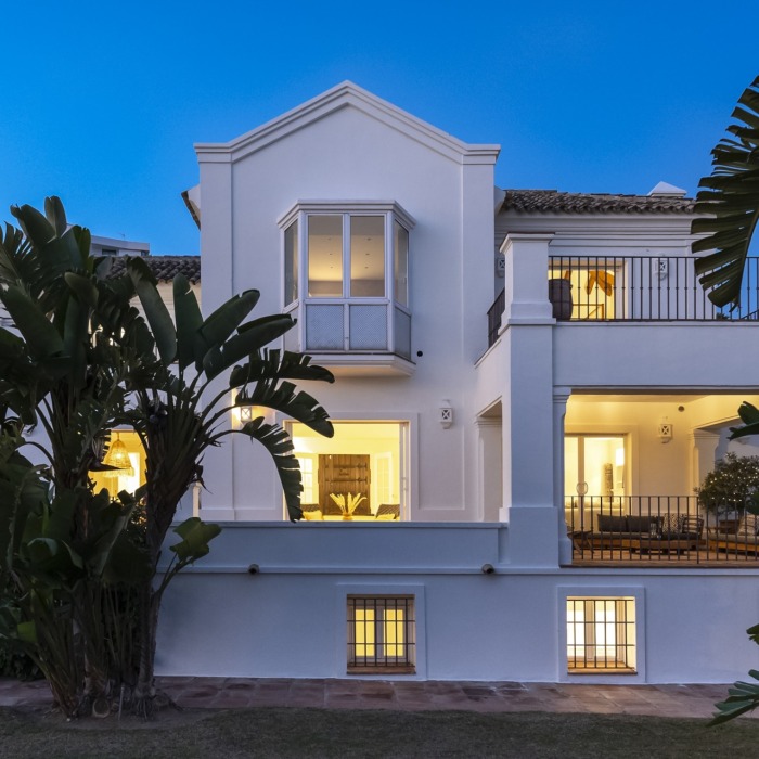 6 Bedroom Andalusian Style Villa with Panoramic Sea & Golf Views in Los Monteros, Marbella East | Image 3