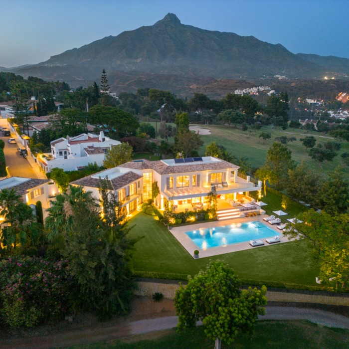 6 Bedroom Front Line Golf Villa with Spectacular Views in Aloha, Nueva Andalucia | Image 1