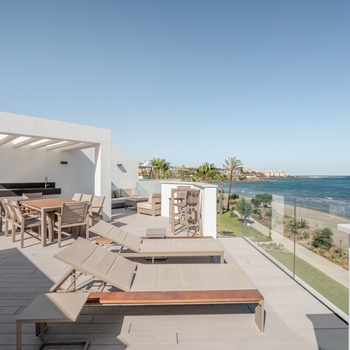 Luxury 3 Bedroom Frontline Beach Townhouse in Guadalobon, Estepona | Image 13