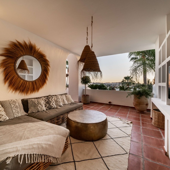Modern Apartment with Sea View and Renovated in Bohemian Style in Nueva Andalucia | Image 15