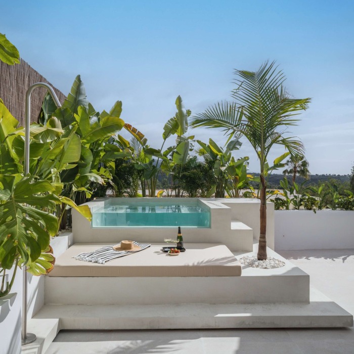 Modern Frontline Golf Townhouse in Aloha, Nueva Andalucia | Image 1