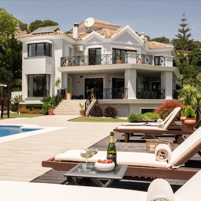 Villa andaluza con vistas al Mar en Monte Mayor, Benahavis
